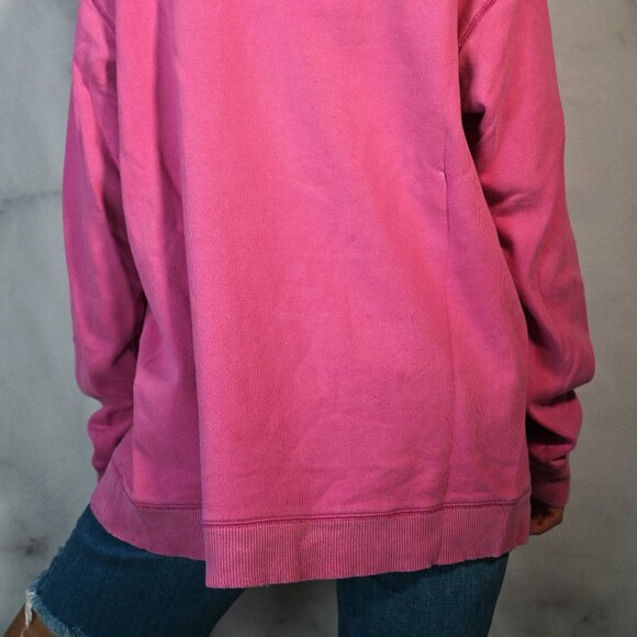 VS PINK Oversized Pink Sweatshirt with Front Pocket - Picture 3 of 4